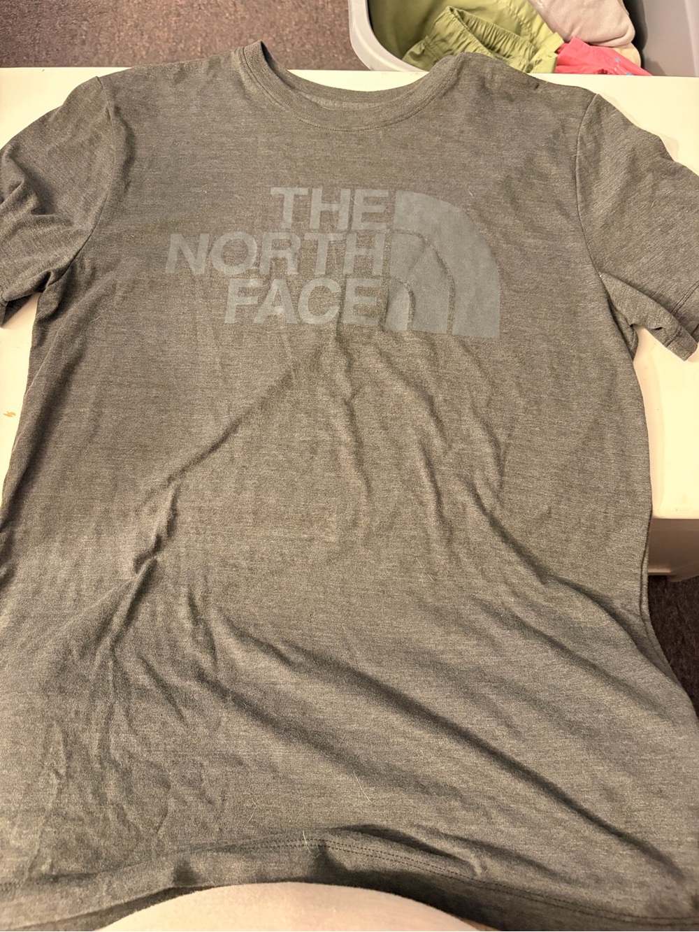 The North Face Men's Short Sleeve Crew Tee in Heather Gray